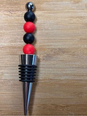 Red & Black Wine Stopper